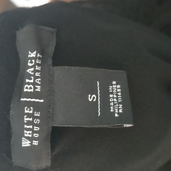 WHBM Scalloped Victorian Lace 3/4 Sleeve Midi Dress Lined Size Small - Picture 13 of 15